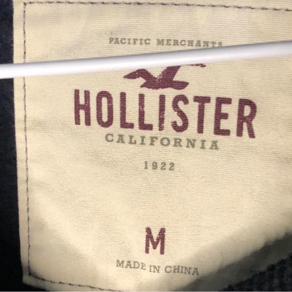 Hollister Black Hoodie with Pink Logo - Picture 2 of 3